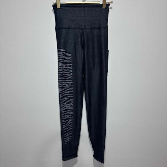 WITH NWT Reversible HIGH WAIST LEGGINGS BLACK WHITE VIVA ZEBRA, Sz S - Picture 7 of 15